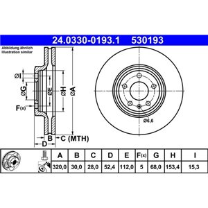 24.0330-0193.1 Тормозной диск ATE - Top1autovaruosad