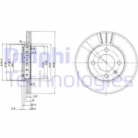 BG2982 Bromsskiva DELPHI