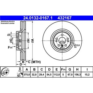 24.0132-0167.1 Bromsskiva ATE - Top1autovaruosad