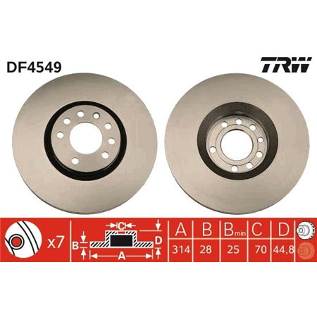 DF4549 Piduriketas TRW