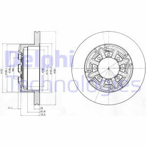 BG4171  Brake disc DELPHI 