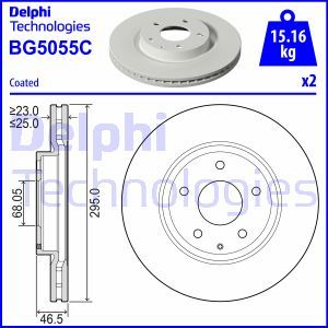BG5055C Тормозной диск DELPHI     