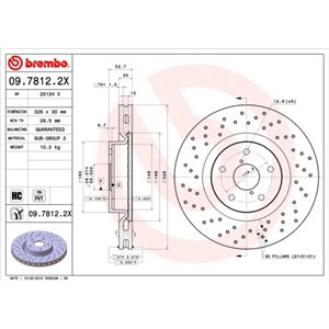 09.7812.2X Тормозные диски BREMBO     