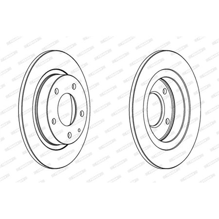 DDF524C Brake Disc FERODO