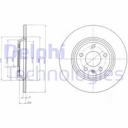 BG4081C Brake Disc DELPHI