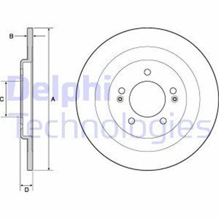 BG4688C Тормозной диск DELPHI