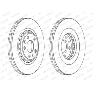 DDF1727C Brake Disc FERODO - Top1autovaruosad