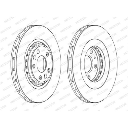 DDF1727C Brake Disc FERODO