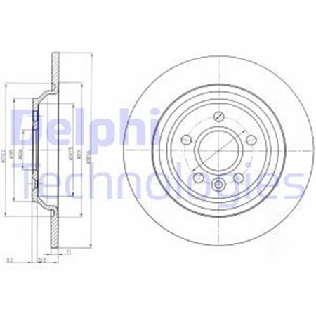 BG4239C Тормозной диск DELPHI