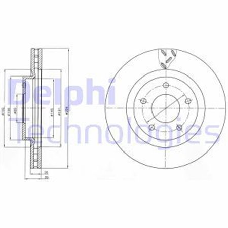 BG4246 Bromsskiva DELPHI