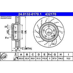 24.0132-0170.1 Тормозной диск ATE - Top1autovaruosad