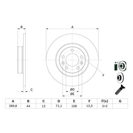 0 986 479 130 Brake Disc BOSCH