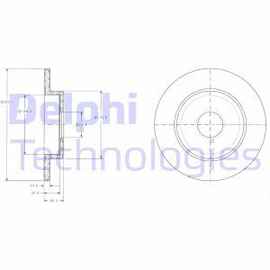 BG3761 Brake Disc DELPHI - Top1autovaruosad