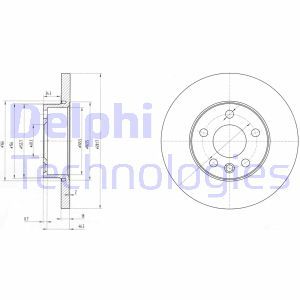 BG3415 Bromsskiva DELPHI - Top1autovaruosad