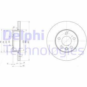 BG3415 Тормозной диск DELPHI - Top1autovaruosad