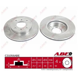 C31056ABE Brake Disc ABE - Top1autovaruosad