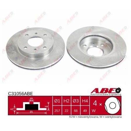 C31056ABE Тормозной диск ABE     