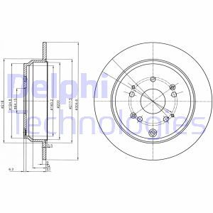 BG4064C Brake Disc DELPHI - Top1autovaruosad