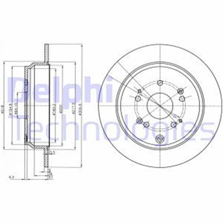 BG4064C Brake Disc DELPHI