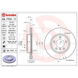 09.7701.11 Jarrulevy BREMBO - Top1autovaruosad