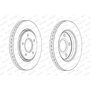 DDF1807C Brake Disc FERODO - Top1autovaruosad