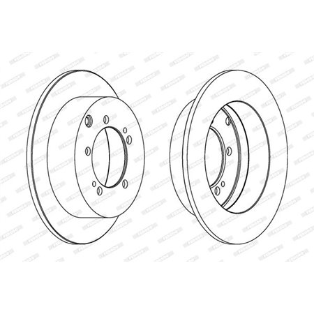 DDF1410 Brake Disc FERODO