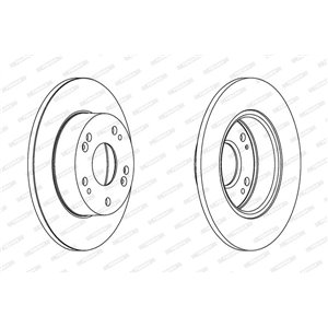 DDF1390C Brake Disc FERODO - Top1autovaruosad