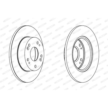 DDF1390C Brake Disc FERODO