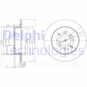 BG3793  Brake disc DELPHI 