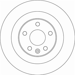 DF6588  Brake disc TRW 