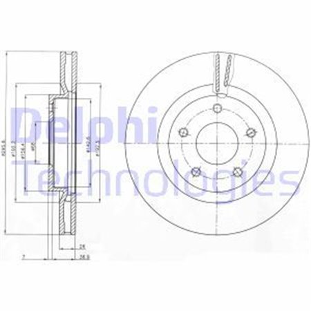 BG4109C Тормозной диск DELPHI