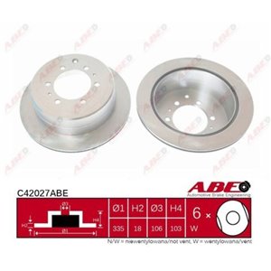 C42027ABE  Brake disc ABE 