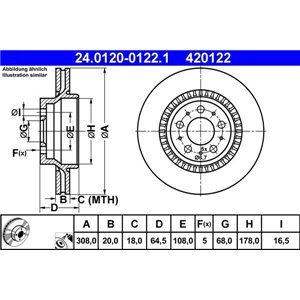 24.0120-0122.1 Тормозной диск ATE     