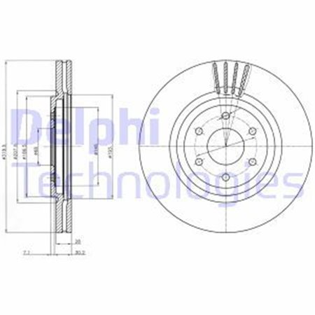 BG4176C Jarrulevy DELPHI