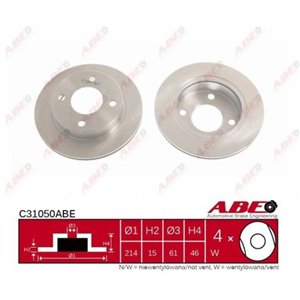C31050ABE  Brake disc ABE 