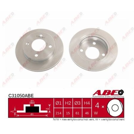 C31050ABE Brake Disc ABE