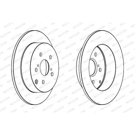 DDF1419C Brake Disc FERODO