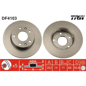 DF4103  Brake disc TRW 