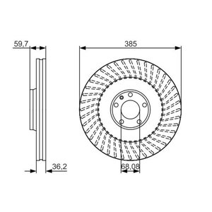 0 986 479 A31  Brake disc BOSCH 