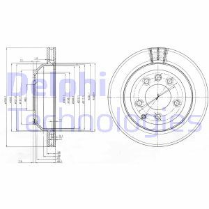 BG3775C Тормозной диск DELPHI - Top1autovaruosad