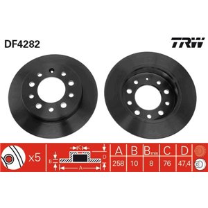 DF4282 Тормозной диск TRW - Top1autovaruosad