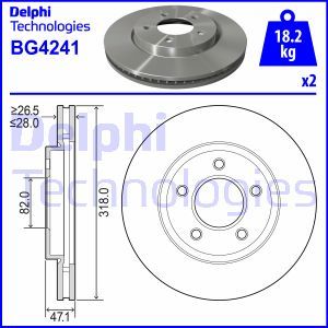 BG4241 Тормозной диск DELPHI     