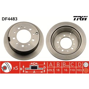 DF4483 Brake Disc TRW - Top1autovaruosad