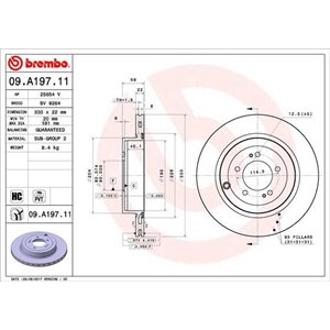 09.A197.11 Jarrulevy BREMBO - Top1autovaruosad