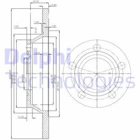 BG2987 Brake Disc DELPHI