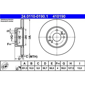 24.0110-0190.1 Тормозной диск ATE - Top1autovaruosad