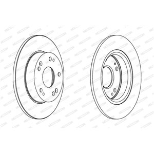 DDF1558C Тормозной диск FERODO     