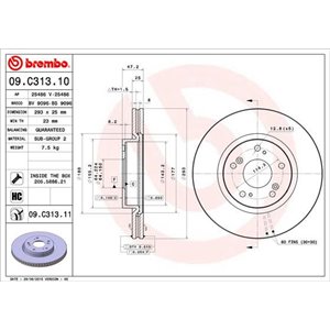 09.C313.11 Brake Disc BREMBO - Top1autovaruosad