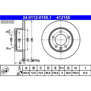 24.0112-0155.1 Тормозной диск ATE - Top1autovaruosad
