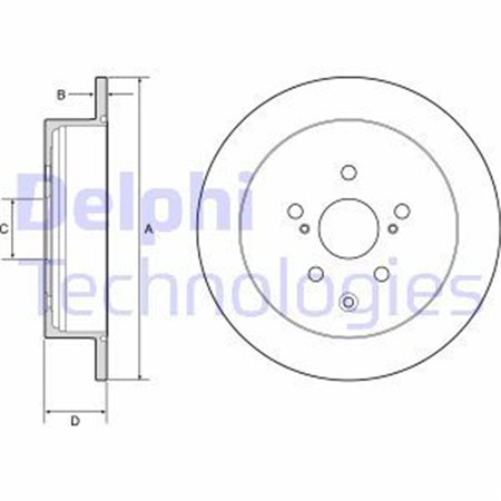 BG4919C Тормозной диск DELPHI